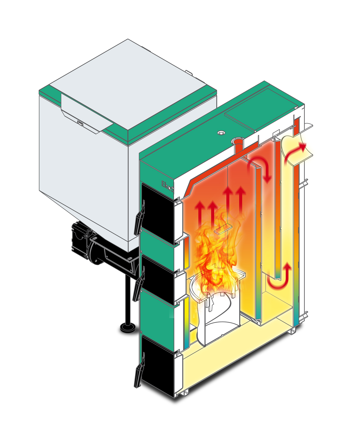 Boiler EKONOMIC emission class 4, coal boiler